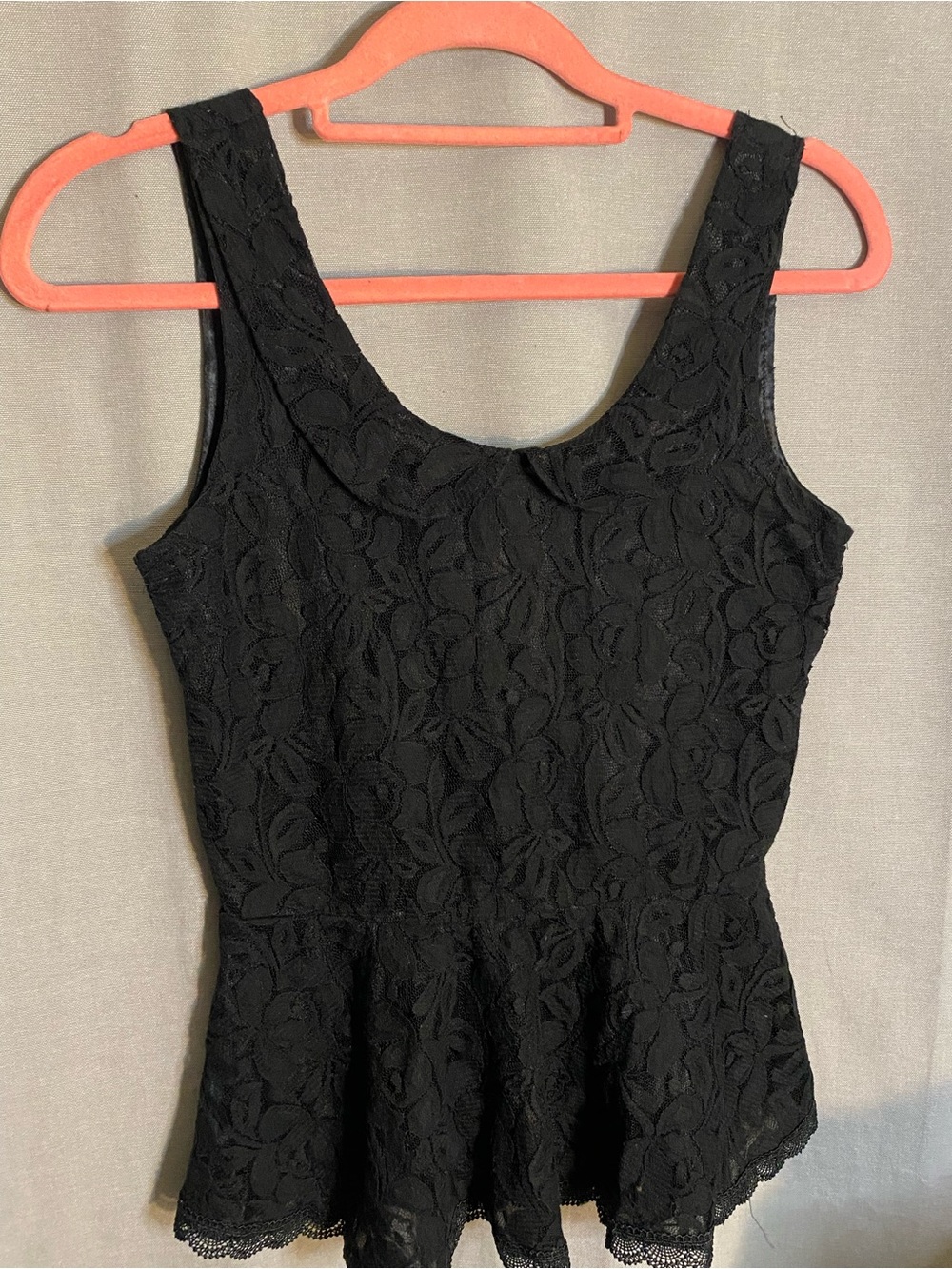 Finesse Black  Lace Top